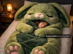 Fluffy Rabbit Sleeping Bags: Ultra-Soft Comfort for Kids & Adults rabbit-shaped sleeping bag