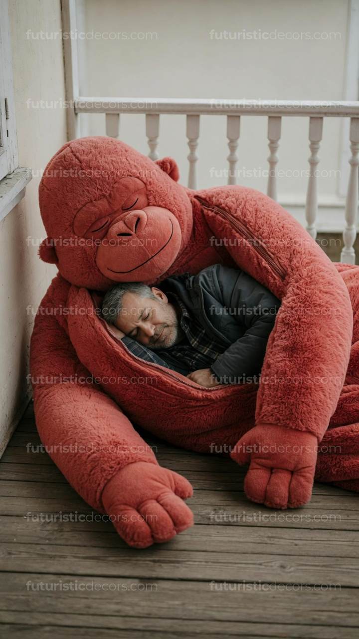 gorilla-shaped sleeping bag