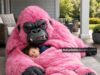 Gorilla Sleeping Bags for Cozy Jungle-Style Interiors gorilla-shaped sleeping bag
