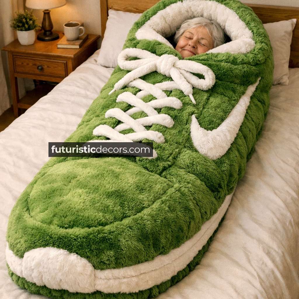 sneaker-shaped sleeping bag
