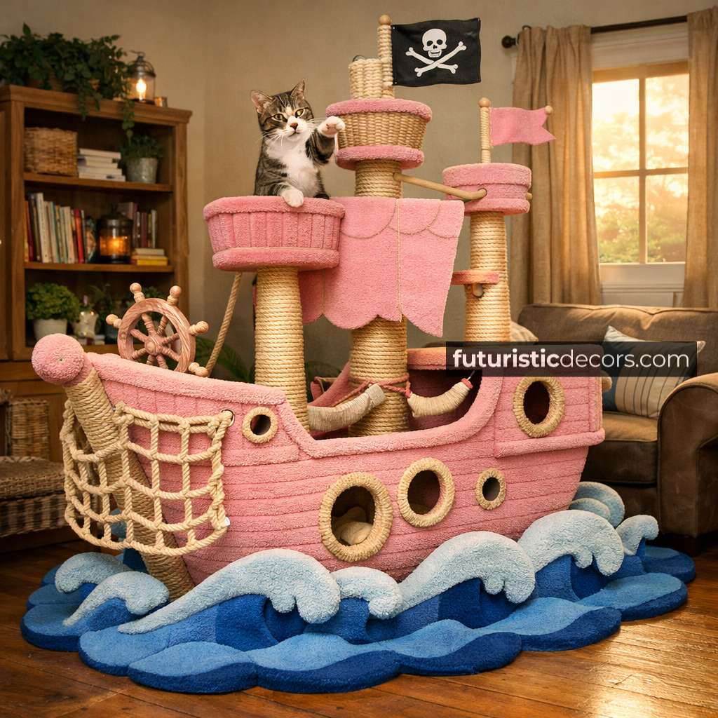 Wooden Ship Cat Playground