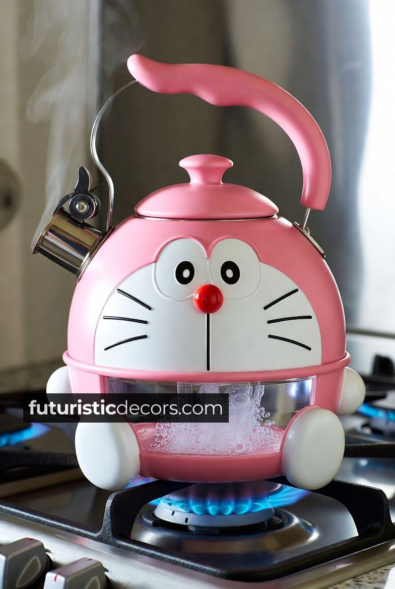 Doraemon-shaped kettle
