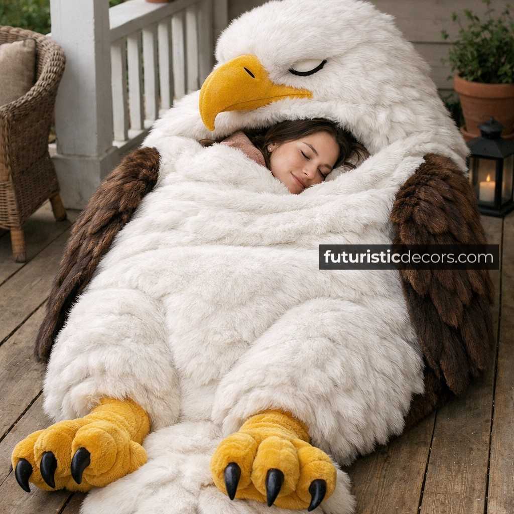 eagle-shaped sleeping bag