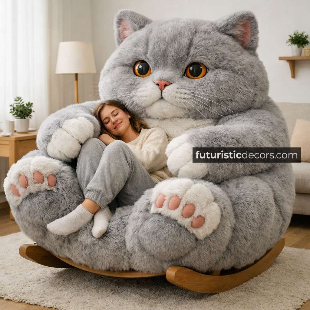cat-shaped rocking chair