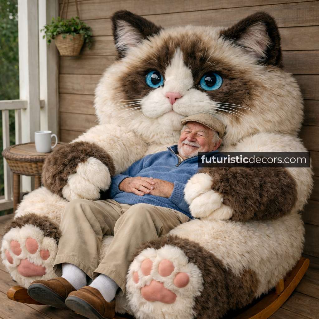 Fluffy Cat Rocking Chairs