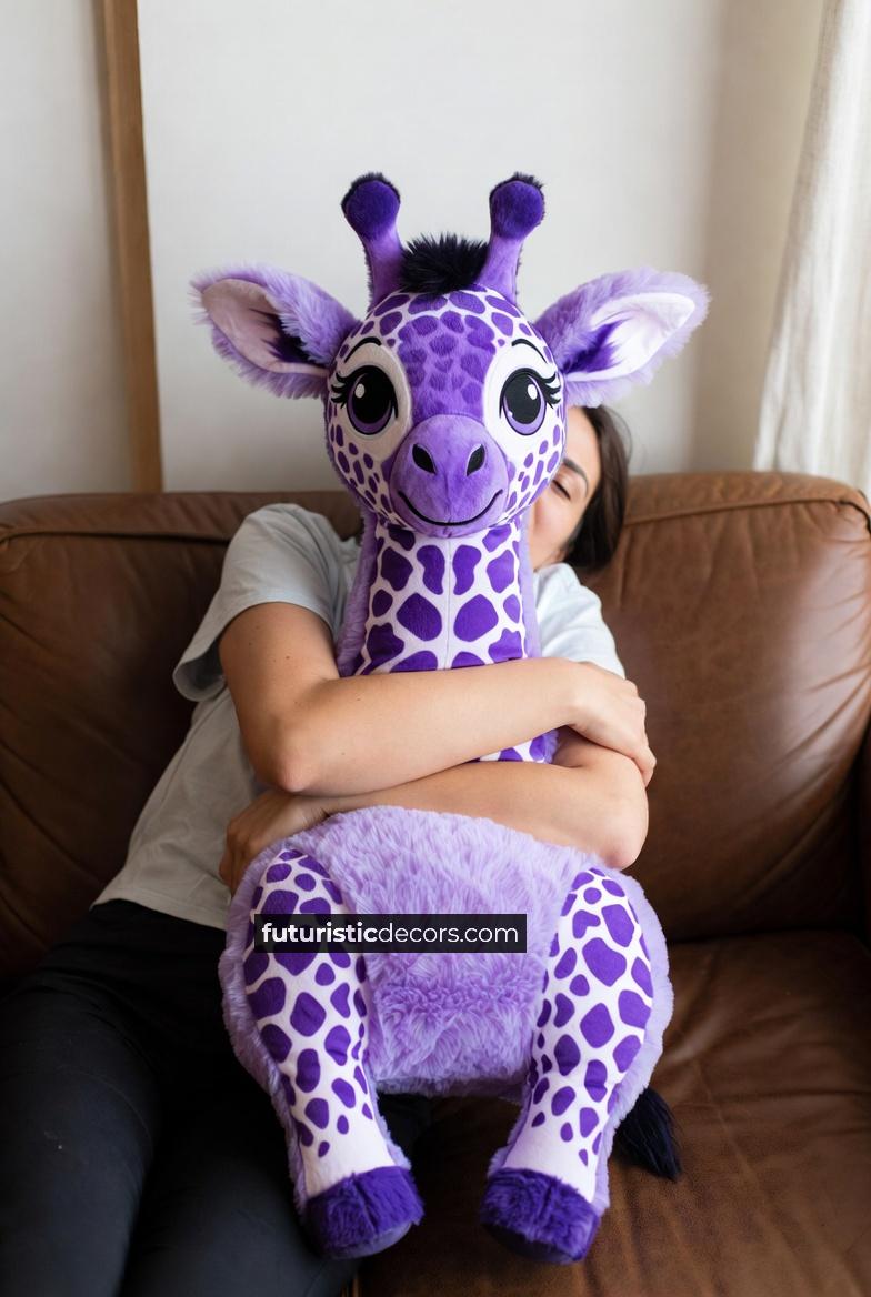 giraffe-shaped body pillow