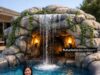 Giant Inflatable Cave Waterfall Pool for Epic Outdoor Fun Inflatable Cave Waterfall Pool