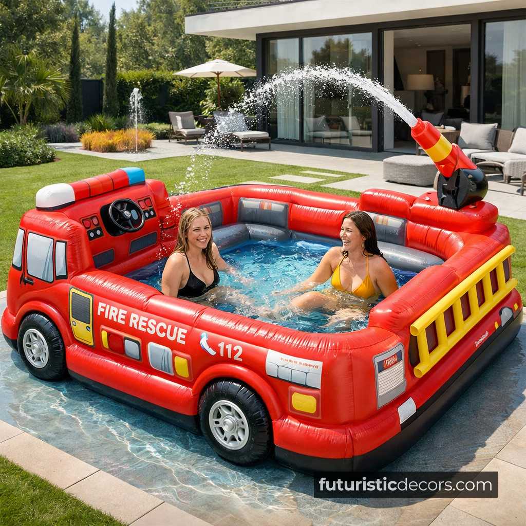 Fire Engine Paddling Pools