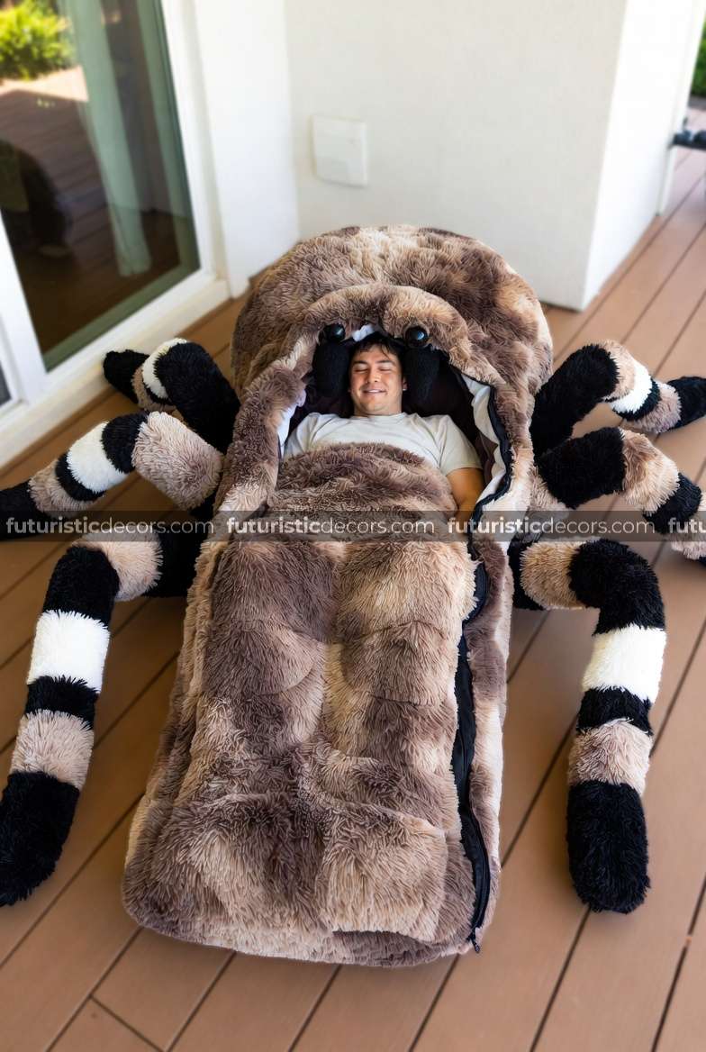 spider-shaped sleeping bags