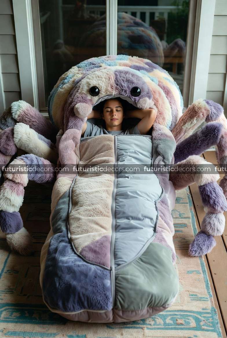 spider-shaped sleeping bags