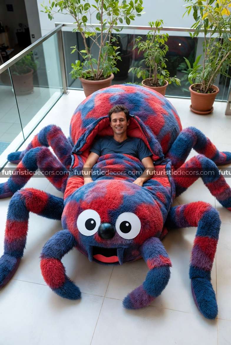 Fluffy Spider Sleeping Bag