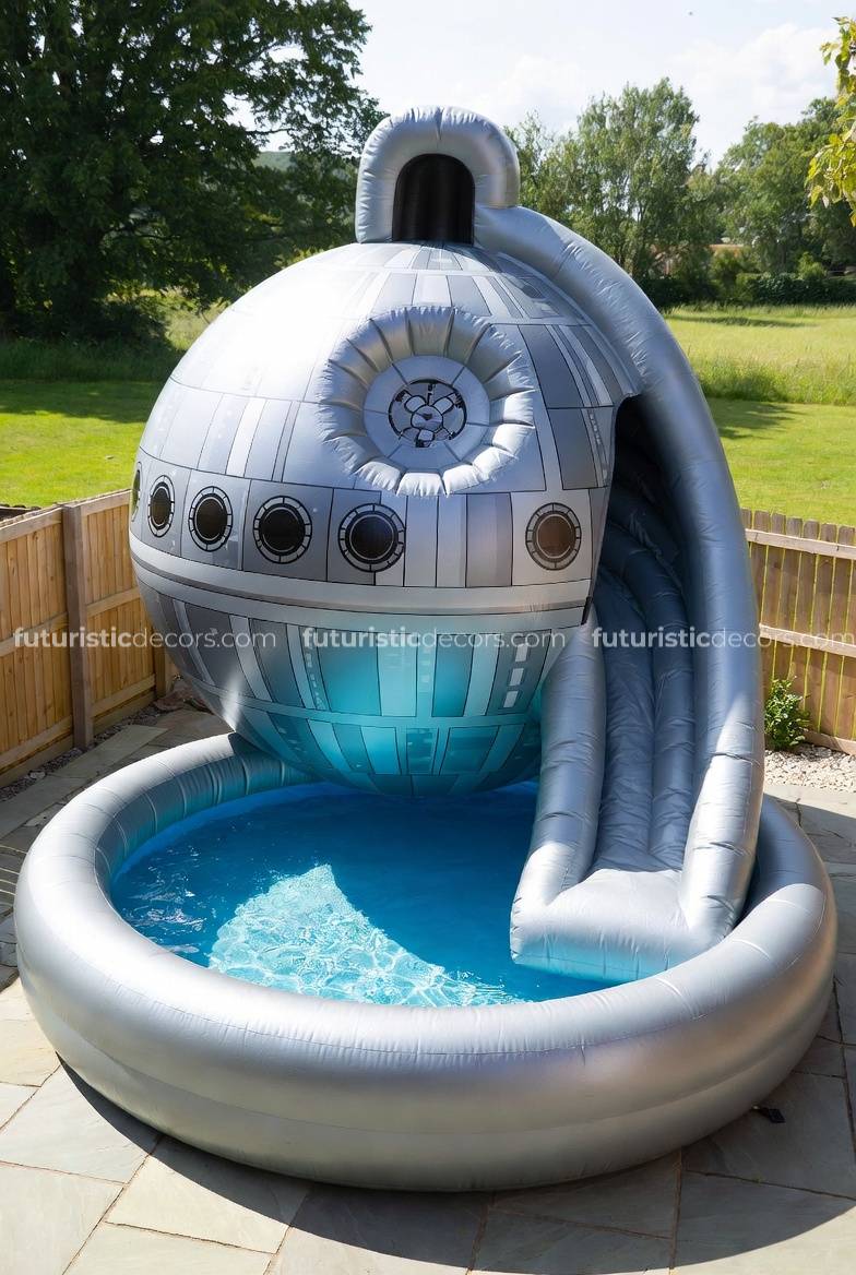 inflatable Death Star swimming pools