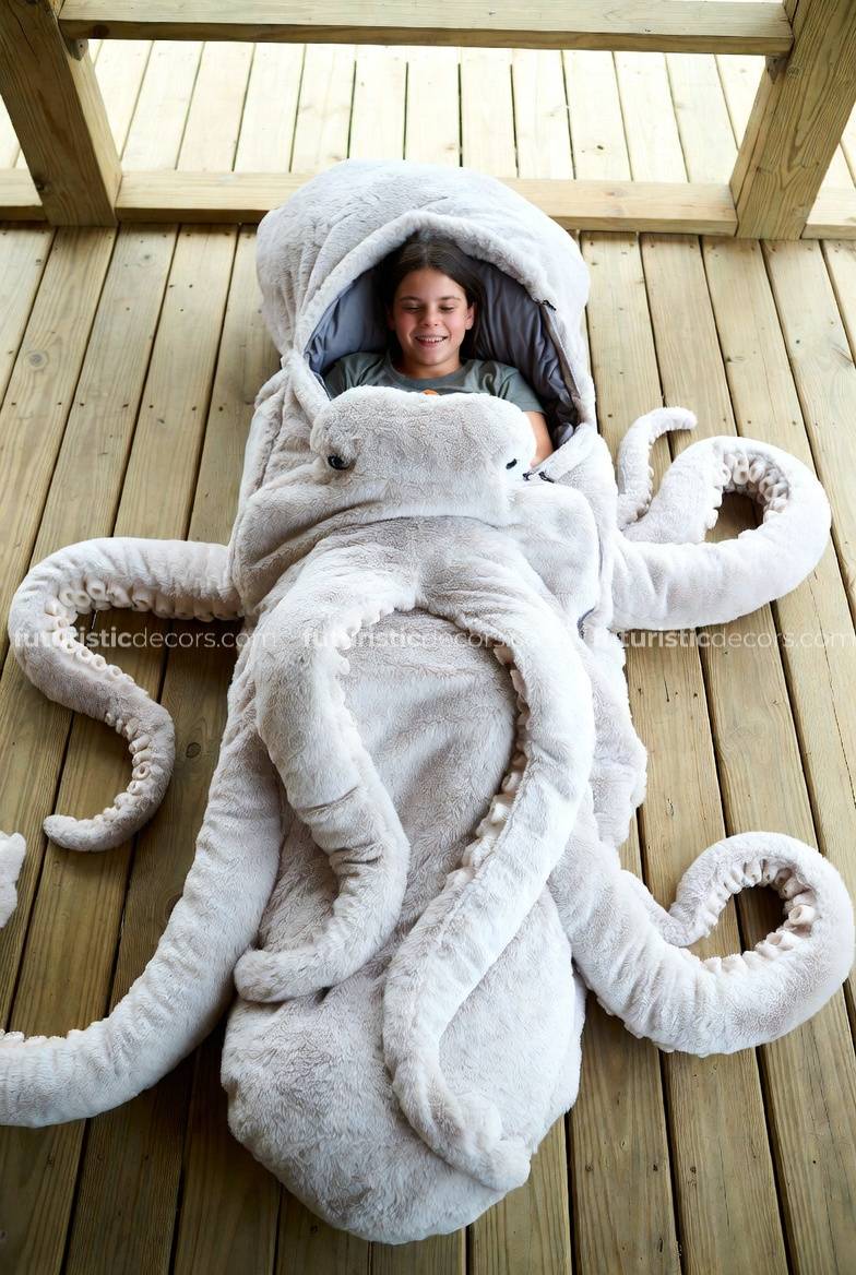 octopus-shaped sleeping bags