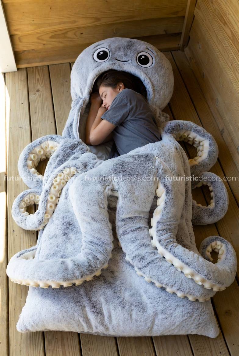 Fluffy Octopus Sleeping Bag