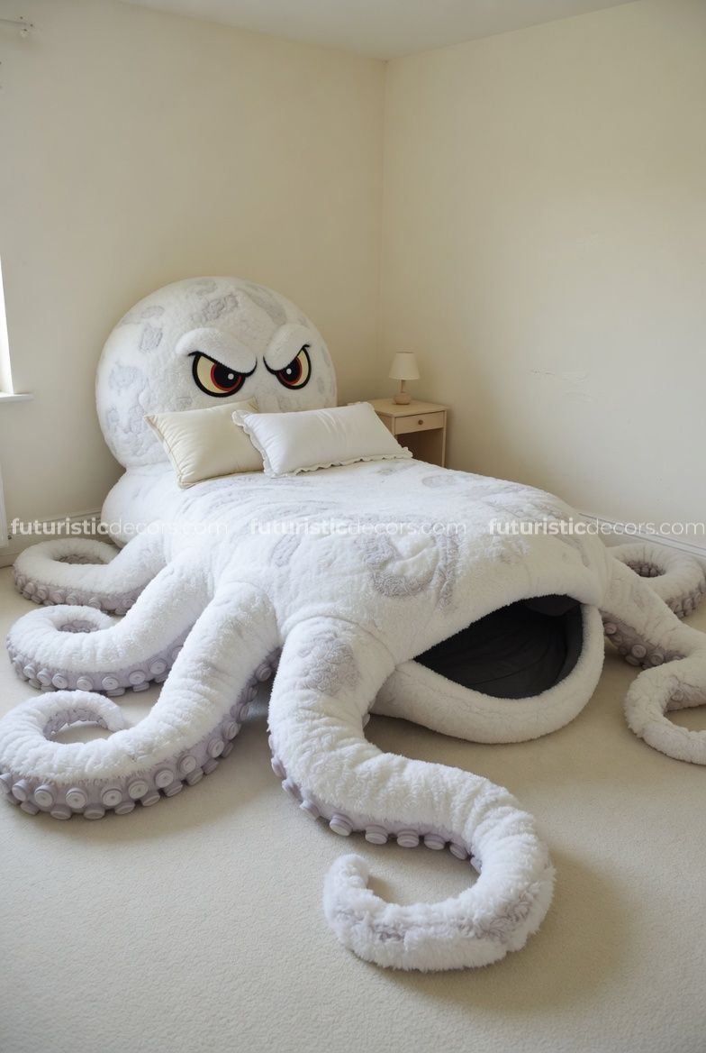 octopus-shaped beds