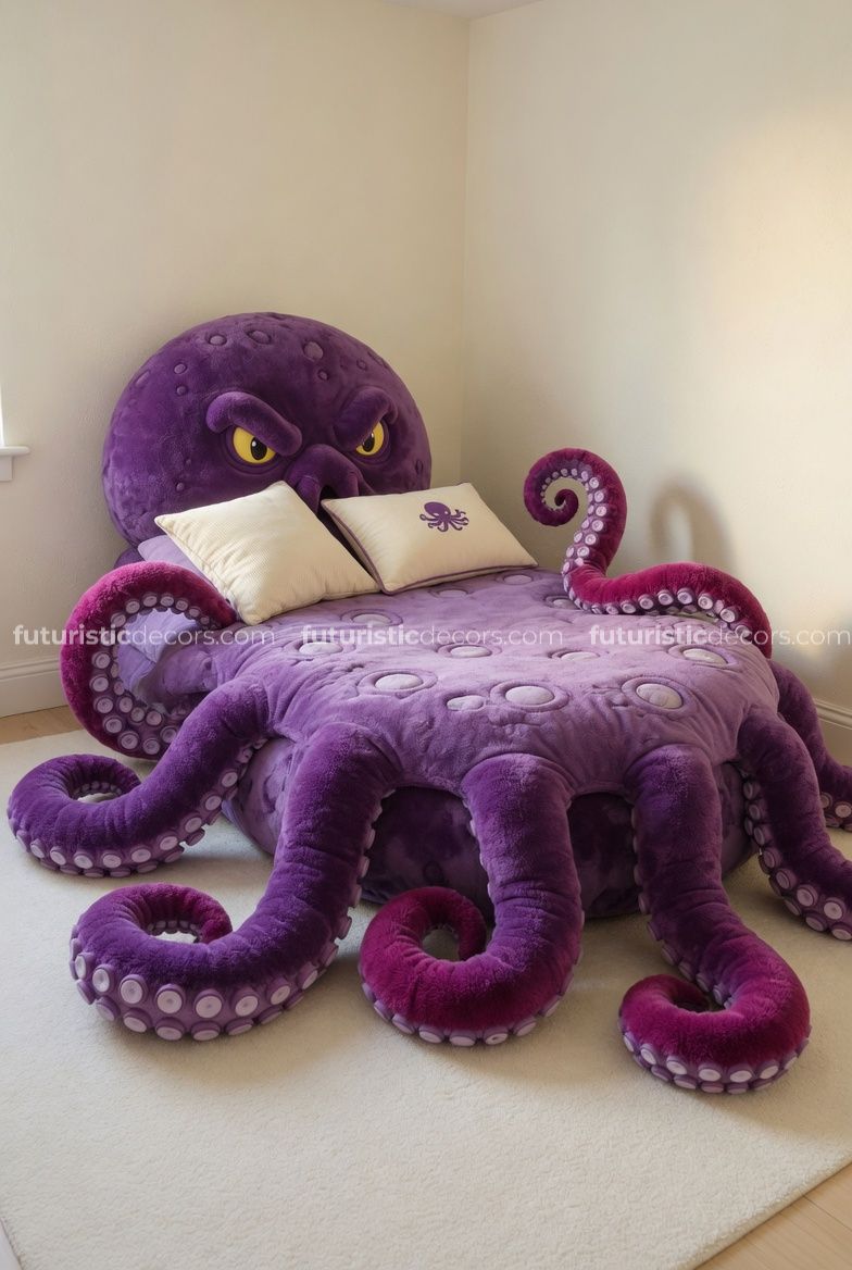 octopus-shaped beds