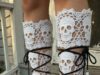 Skull Crochet Sandals | Lace-Up Knee High Trend Skull Crochet Sandals