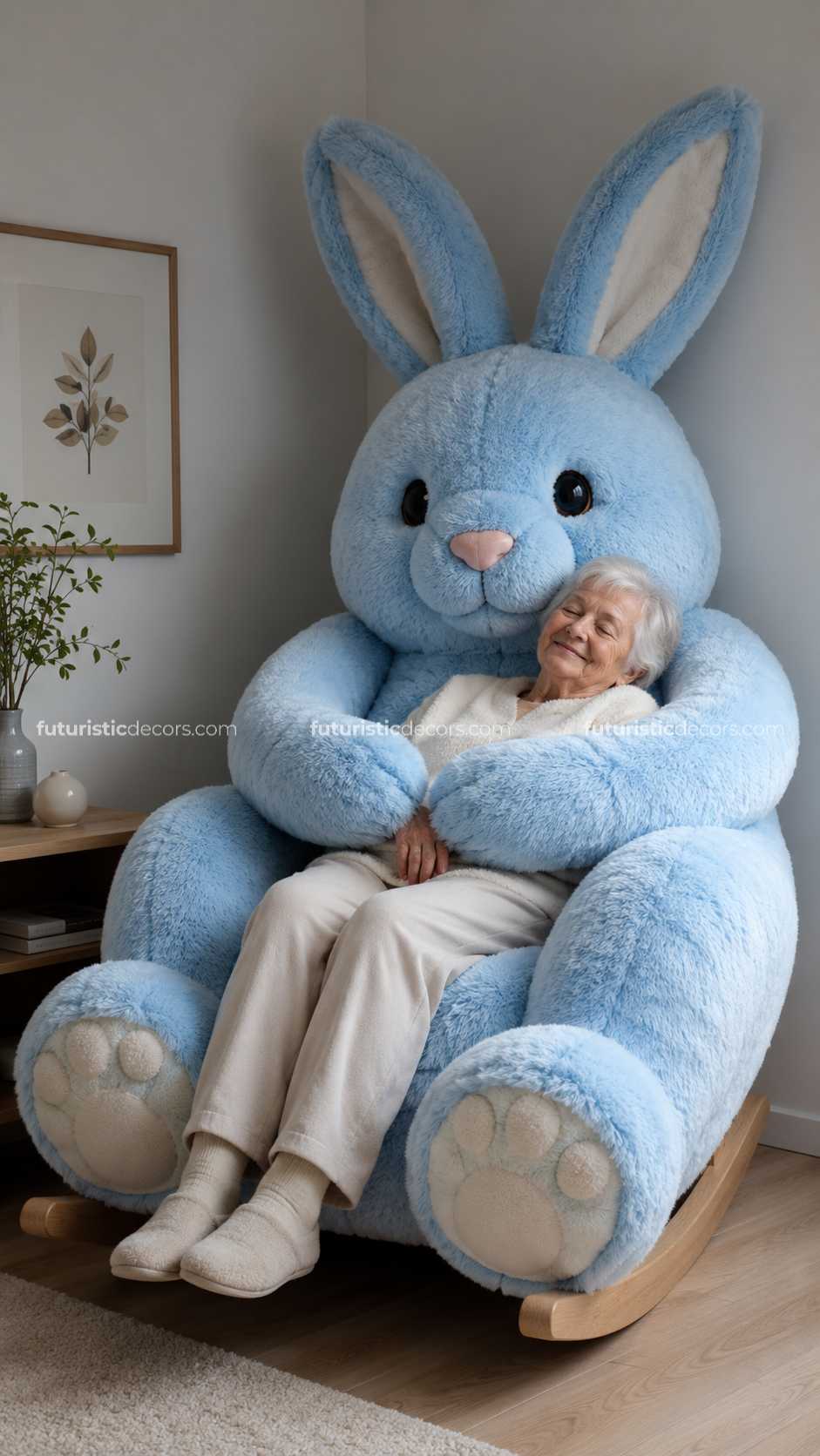 bunny-shaped rocking chairs