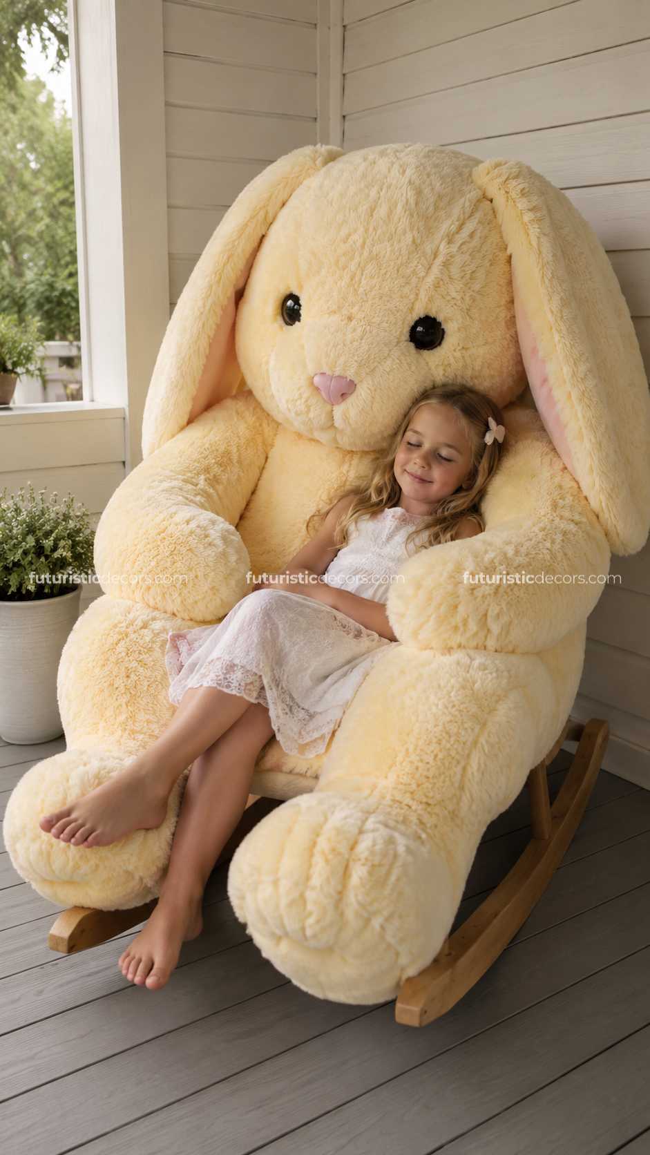 bunny-shaped rocking chairs