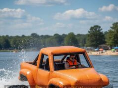 Inflatable Monster Truck Boat – Unboxing & First Splash Test Inflatable Monster Truck Boat