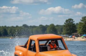 Inflatable Monster Truck Boat – Unboxing & First Splash Test Inflatable Monster Truck Boat