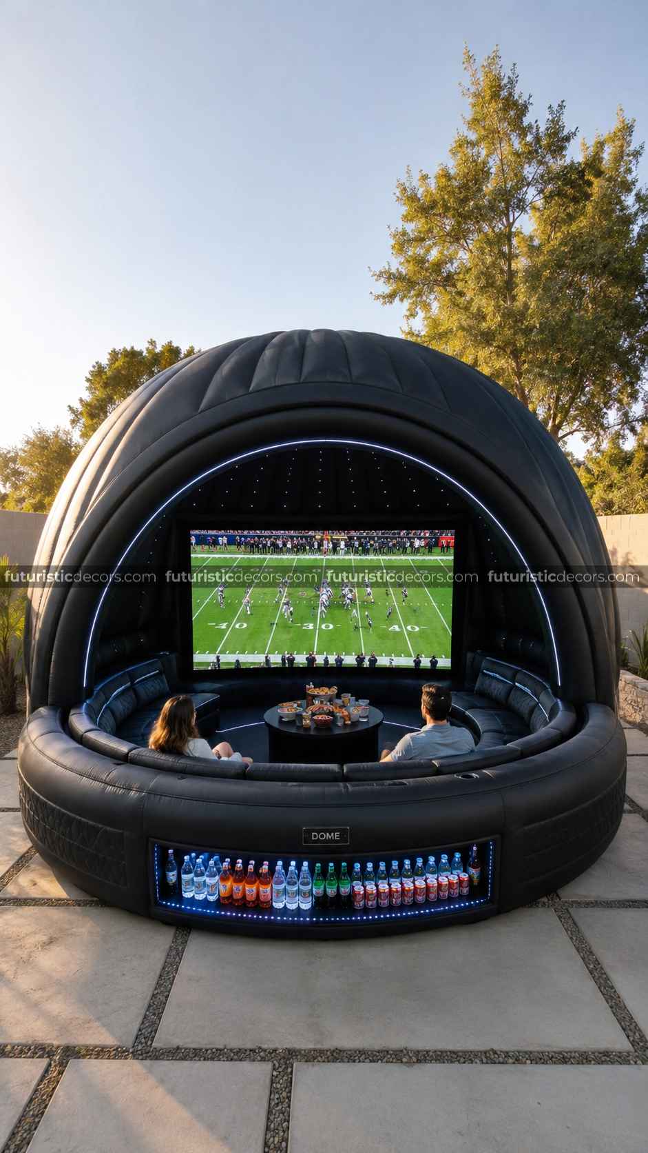 giant inflatable outdoor movie theater