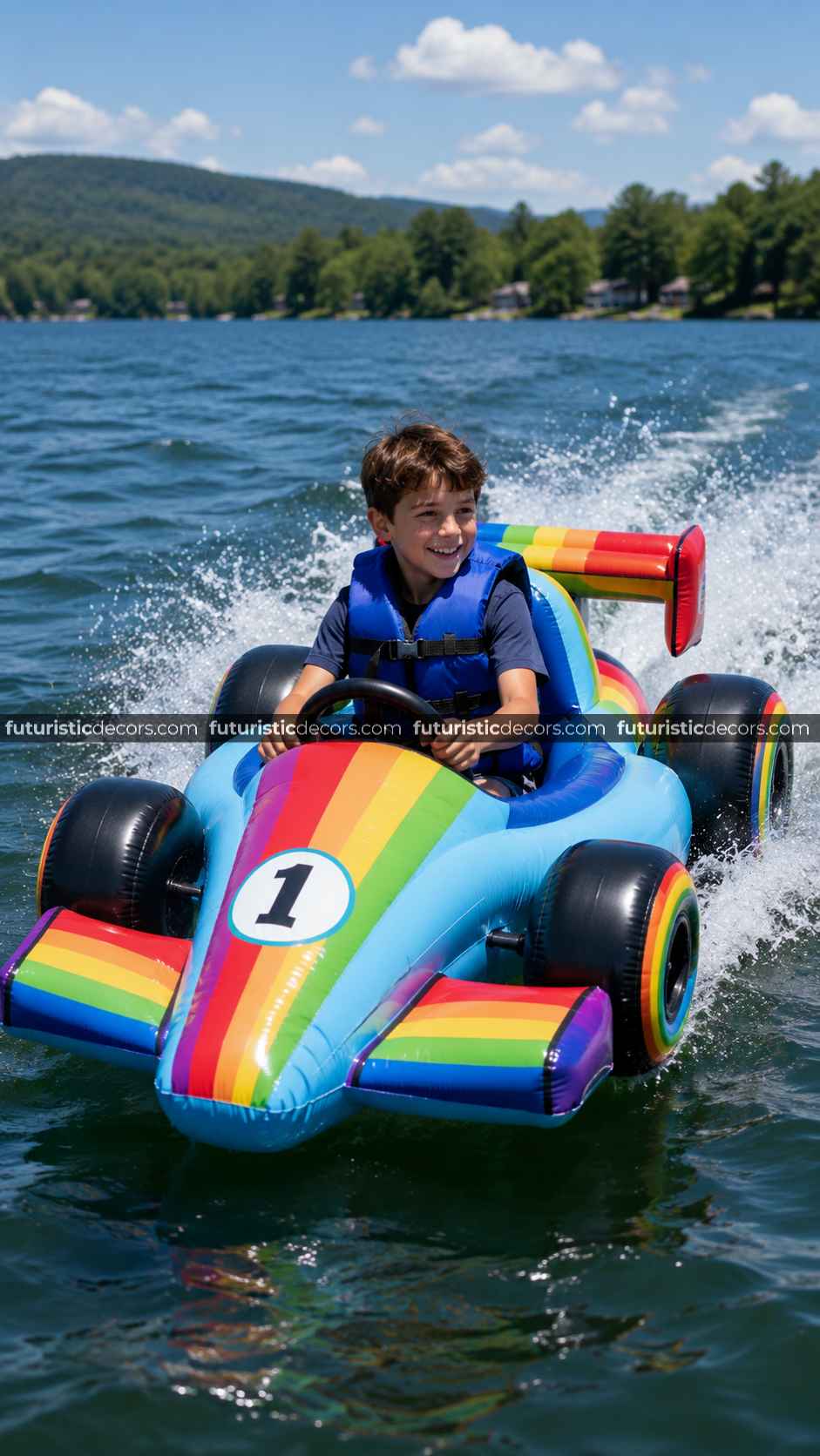 F1 race car inflatable boat