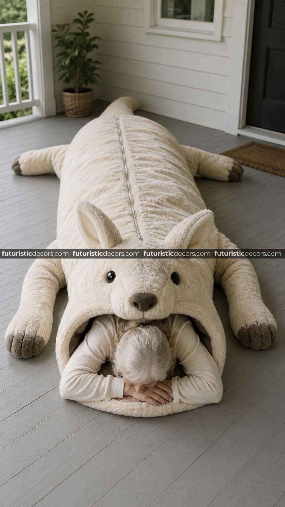 kangaroo-shaped sleeping bag