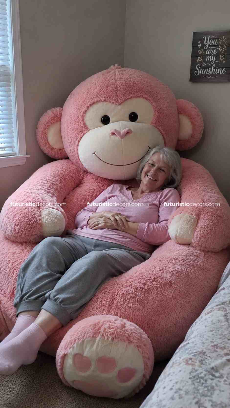 monkey-shaped bean bags