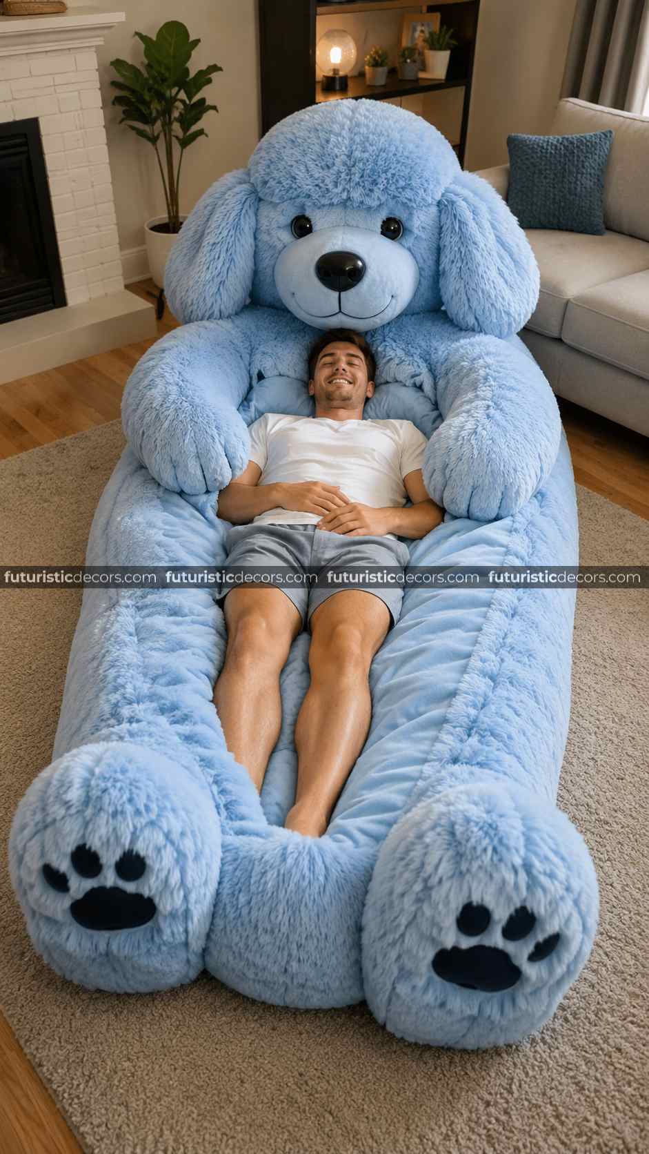 poodle dog-shaped sleeping bag