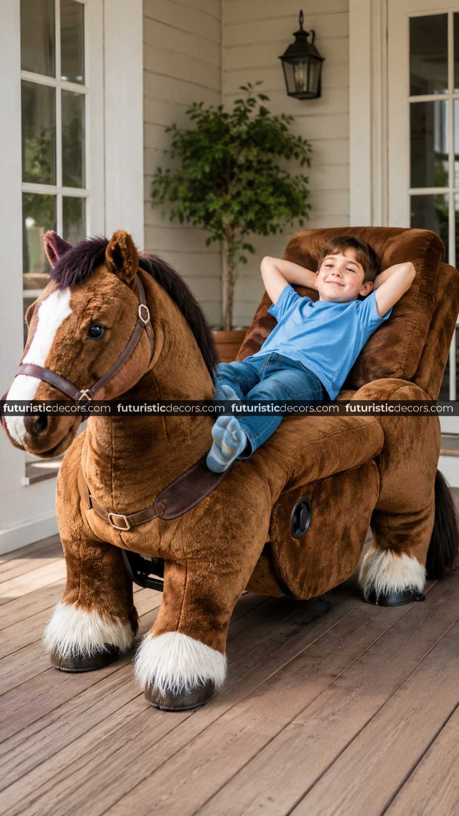 pony-shaped walking recliner