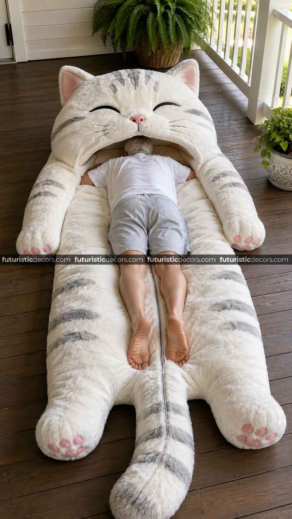 American cat shaped sleeping bag