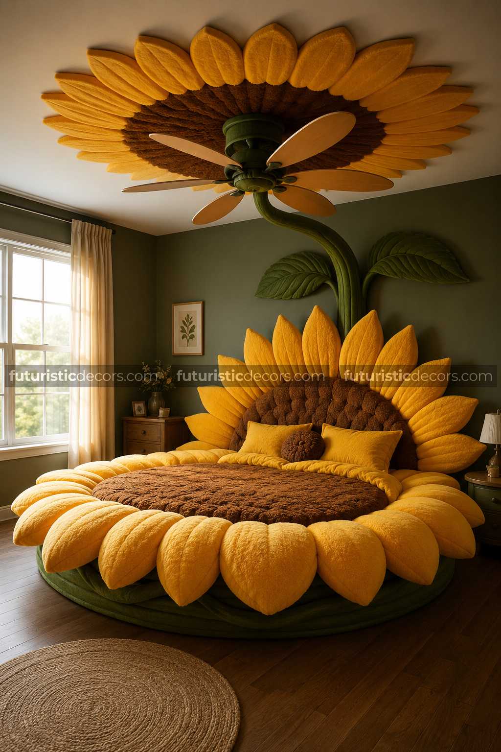 Stunning Flower Bed Ceiling Fan