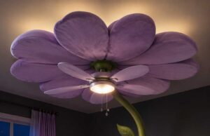 Flower Bed Ceiling Fan Designs: Rose, Sunflower, Tulip, Lavender Stunning Flower Bed Ceiling Fan
