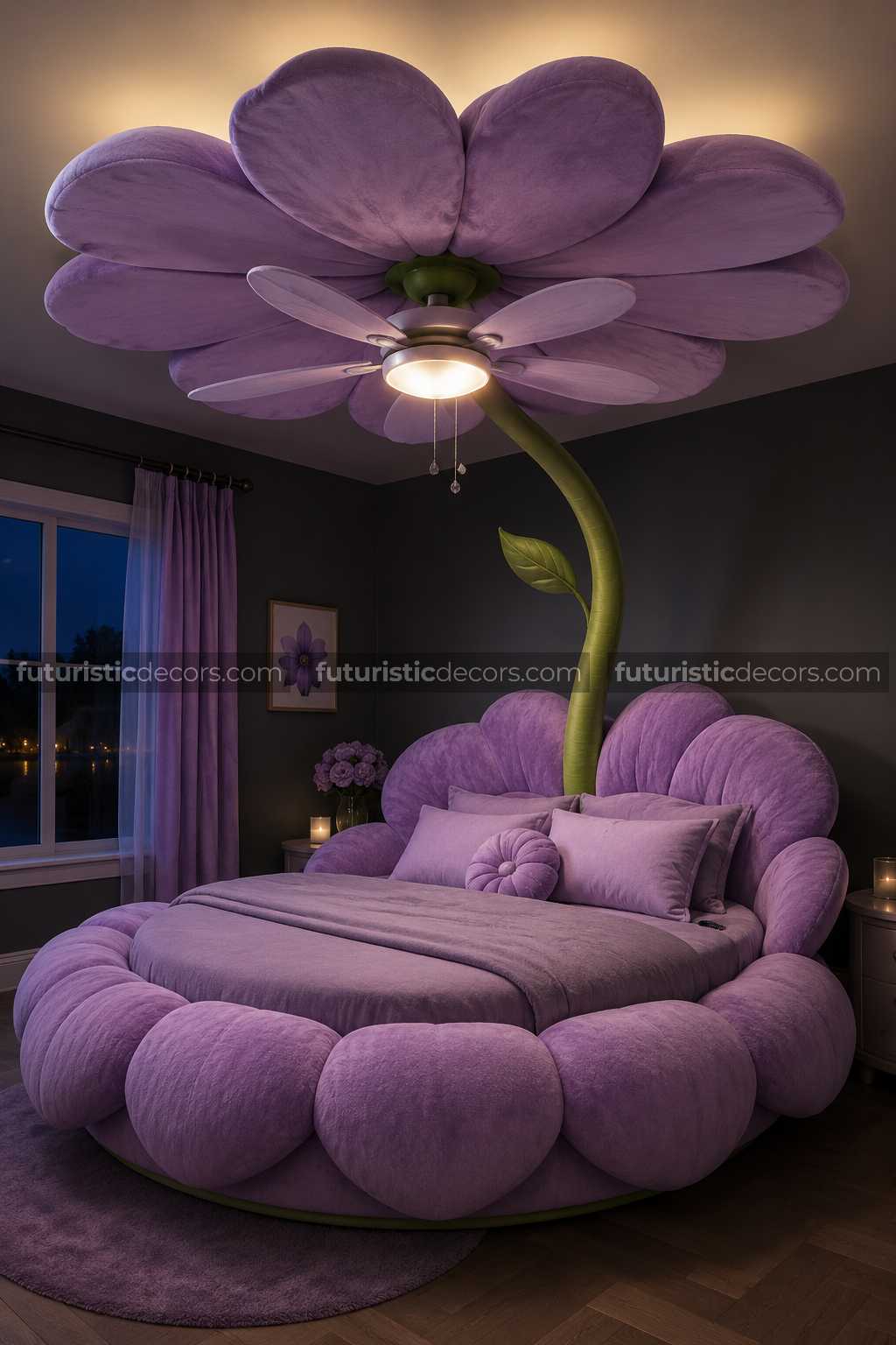 Stunning Flower Bed Ceiling Fan