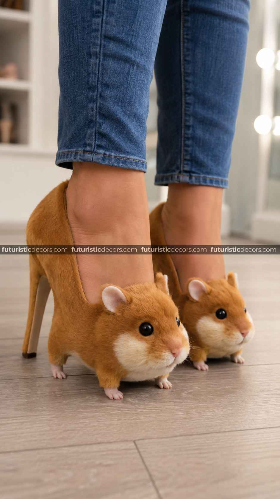 cute hamster high heels
