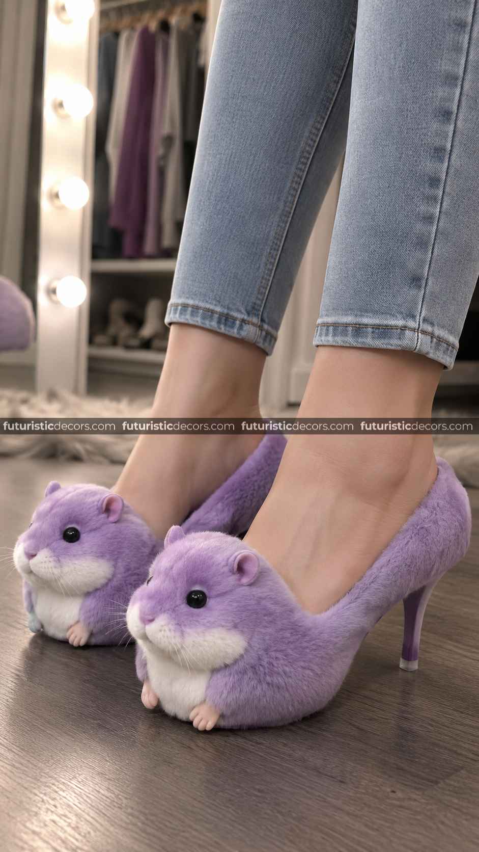 Fluffy Hamster Shaped Heels