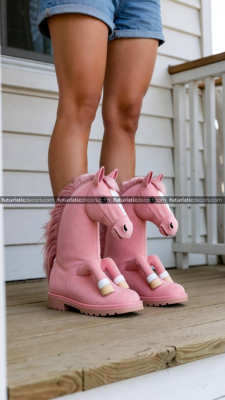 Pony Horse Shaped Boots