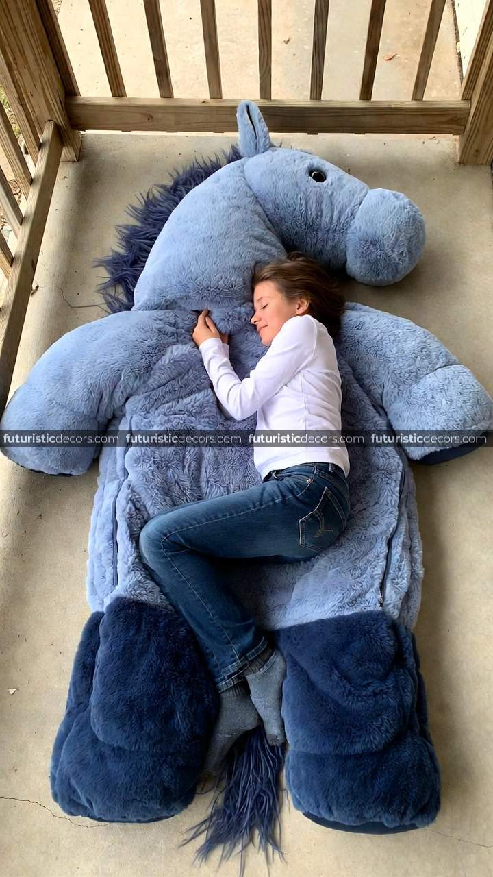 cute horse-shaped sleeping bag