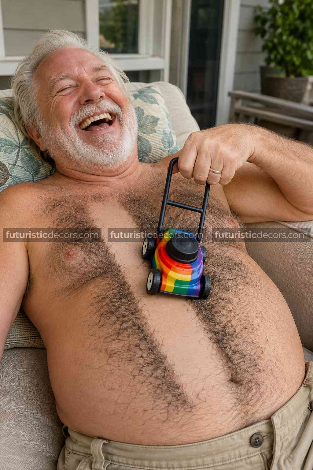 Lawn Mower Chest Shaver