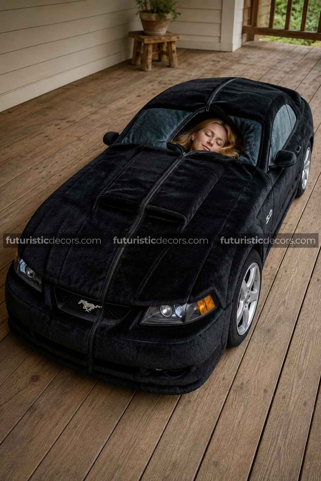 Ford Mustang-inspired sleeping bag