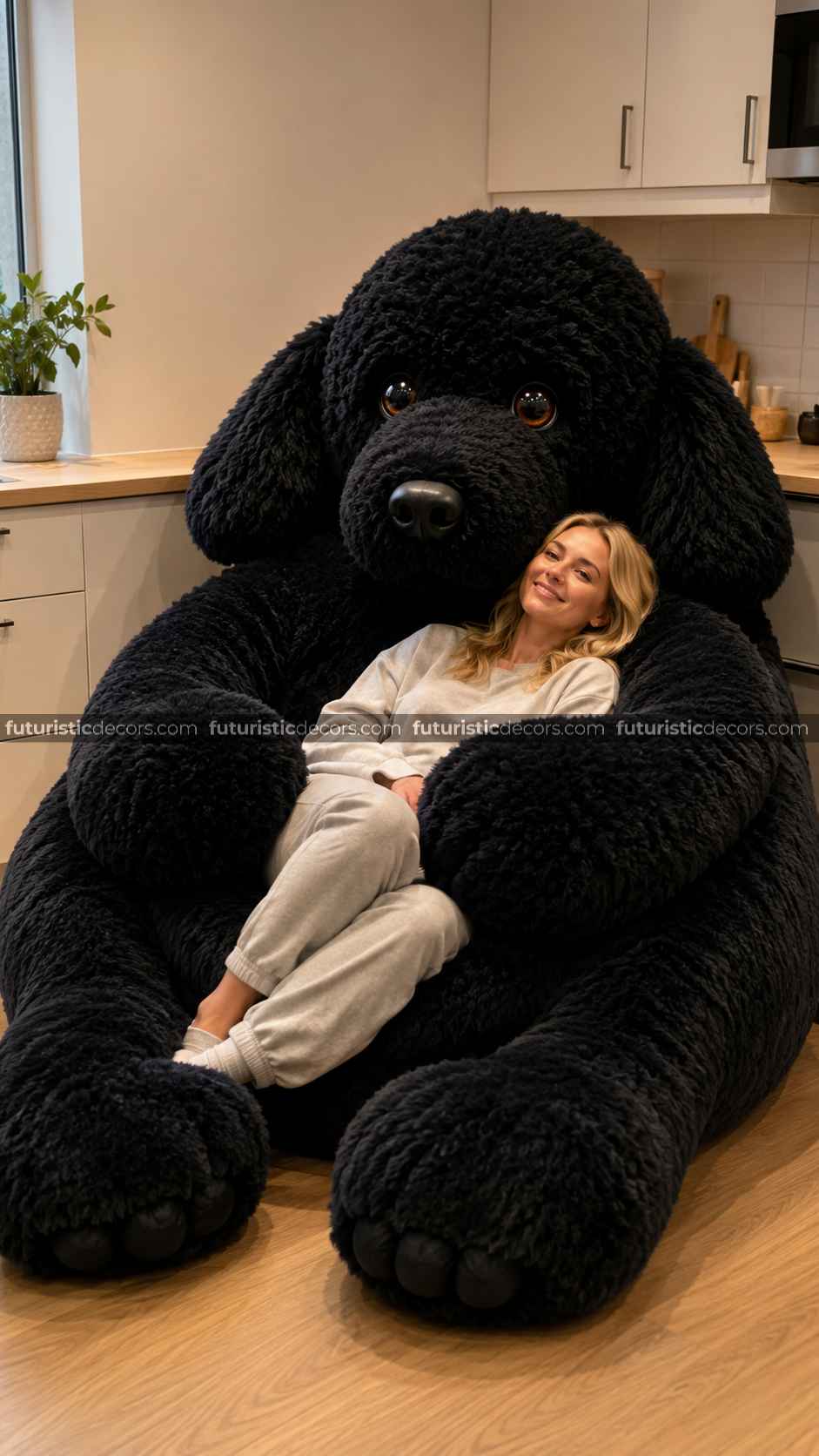 Poodle Shaped Bean Bag