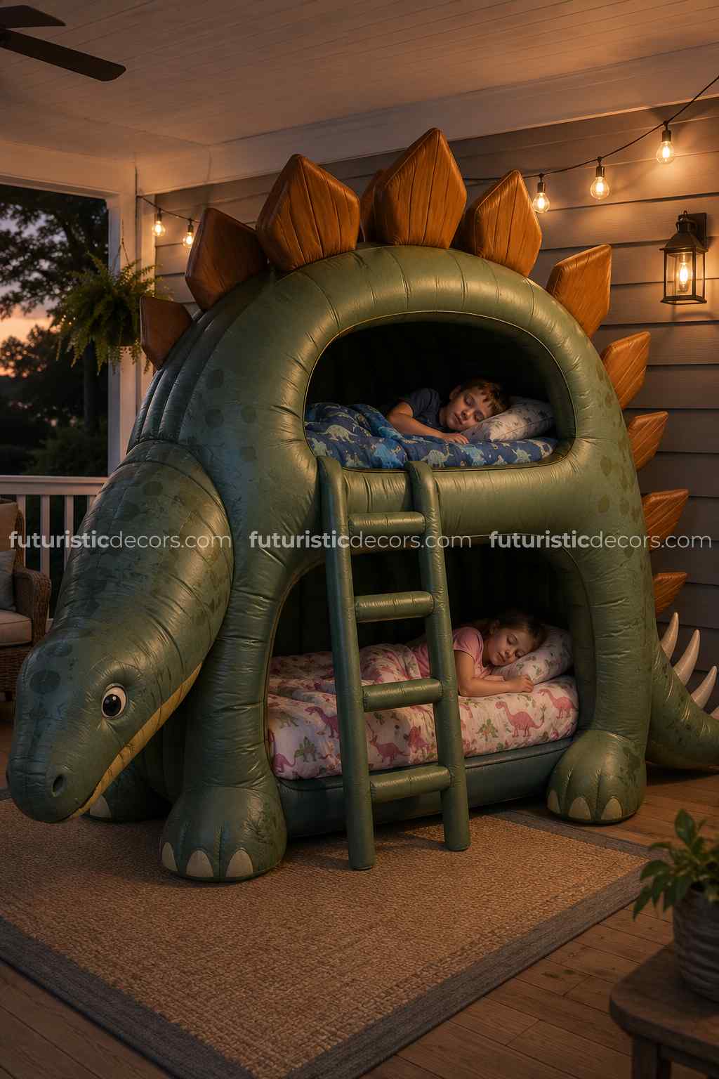 inflatable dinosaur bunk beds