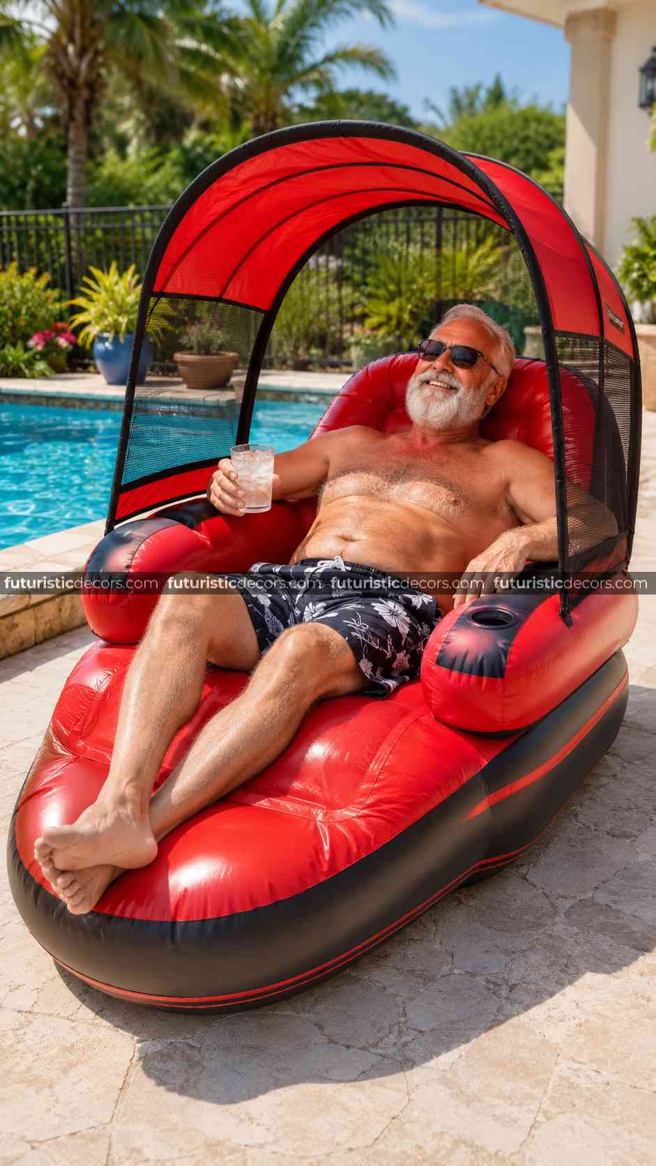 inflatable outdoor recliner chair