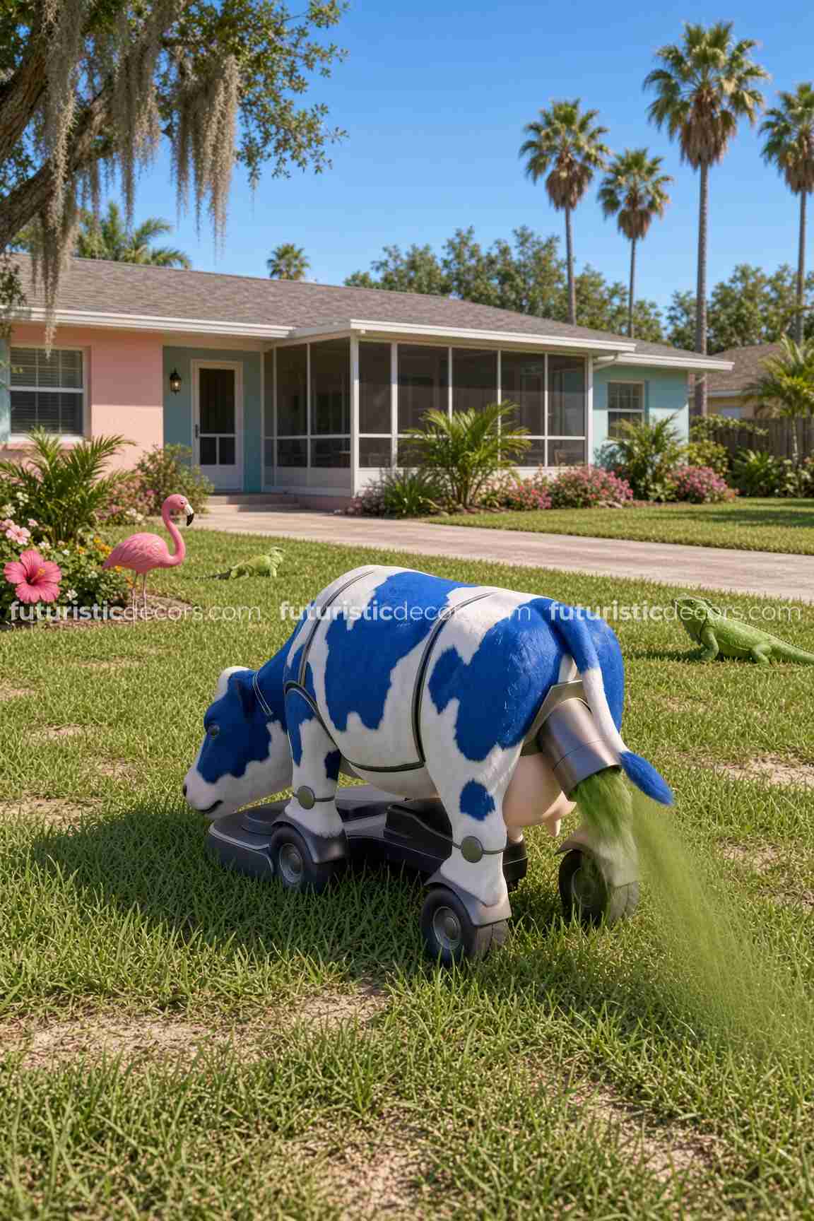 Robot Cow Lawn Mower