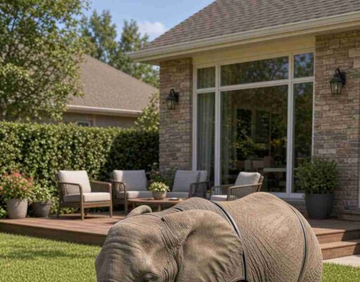 Robot Elephant Lawn Mower — The Future of Lawn Care! Robot Elephant Lawn Mower