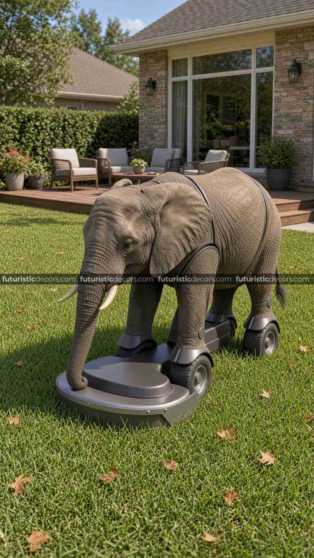 Robot Elephant Lawn Mower