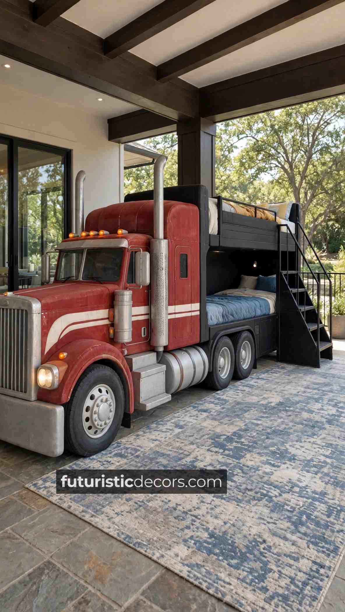 Giant Semi Truck Bunk Beds