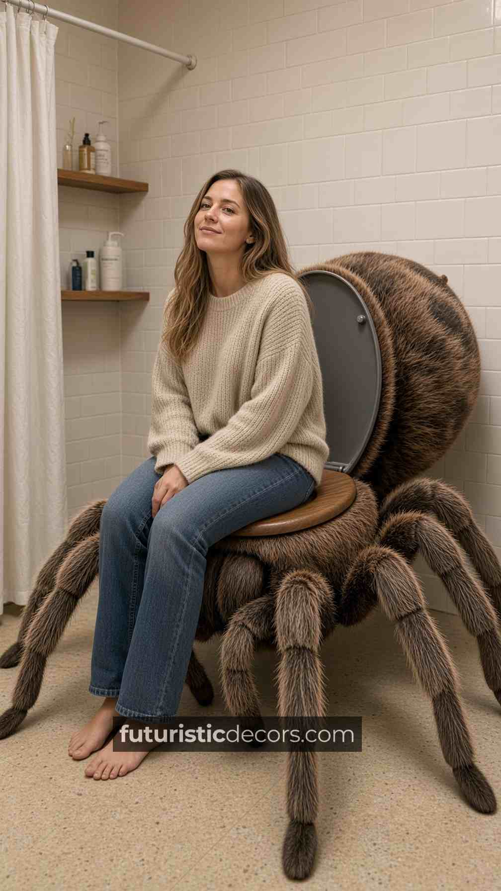 Giant Spider-Shaped Toilet