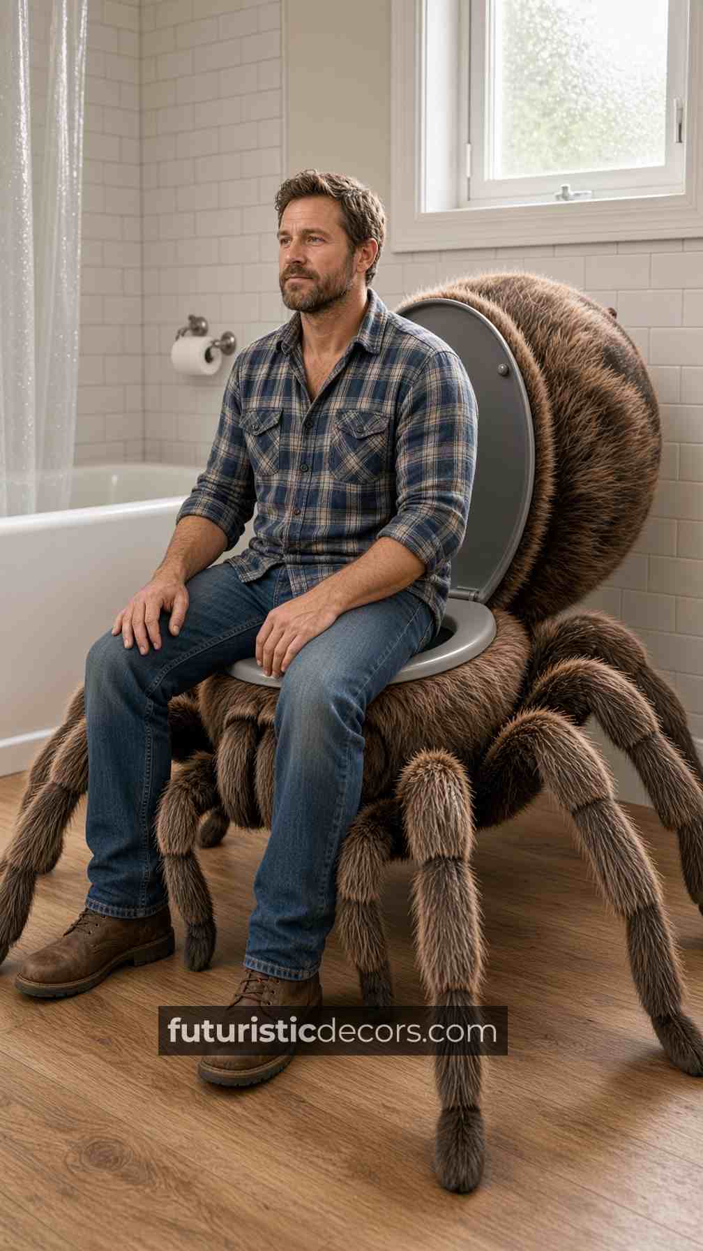 Giant Spider-Shaped Toilet